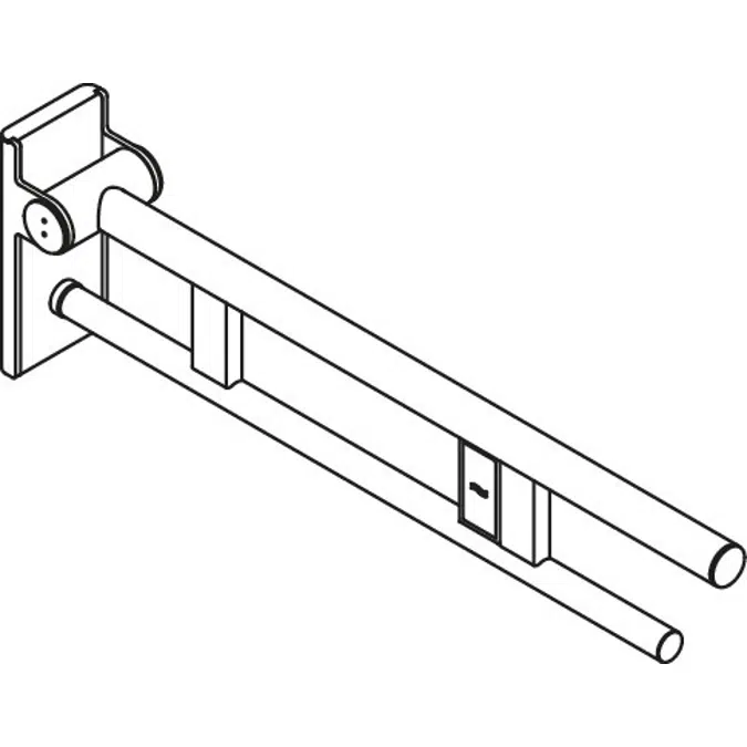 Hinged support rail Duo, 900-50-118XA