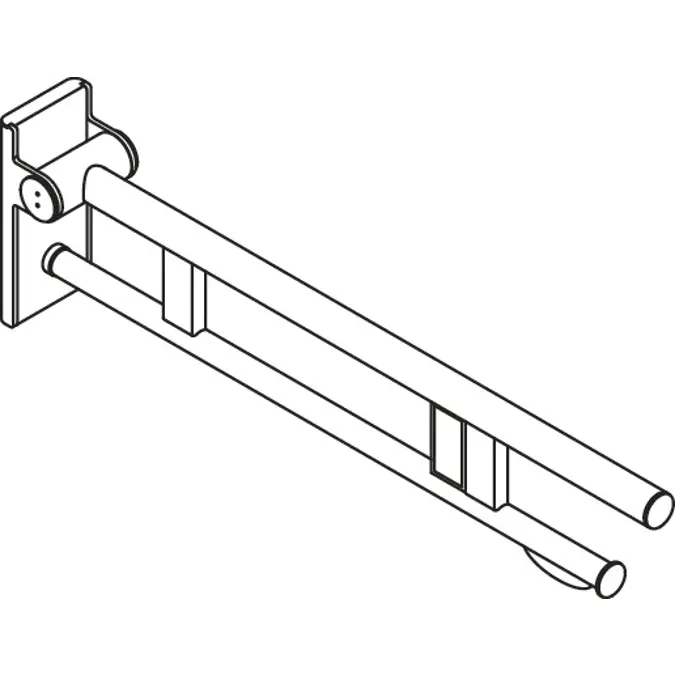 Mobiele opklapbare steun Duo, 900-50-41560