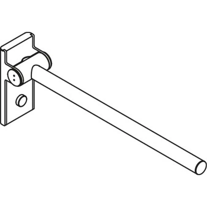 HEWI Mobiler Stützklappgriff Mono, Design A 