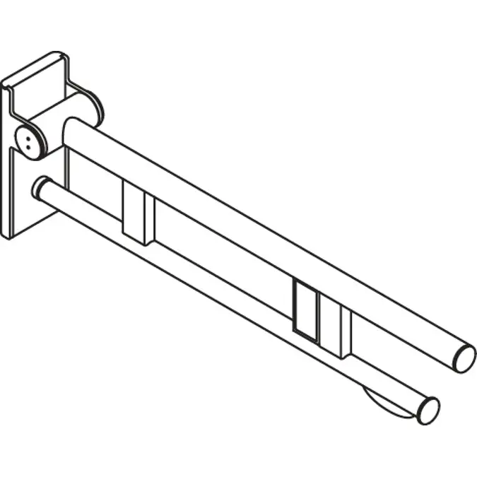 Mobile hinged support rail Duo, 900-50-41460