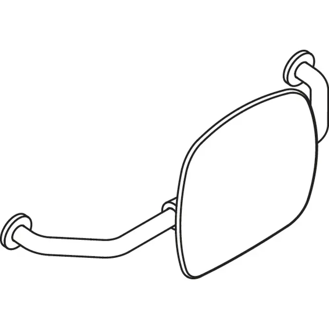 Backrest, Backrest signal white, 801-51-9171