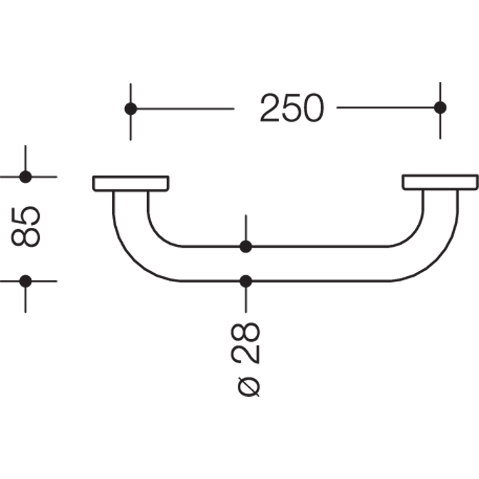 HEWI Grab bar
