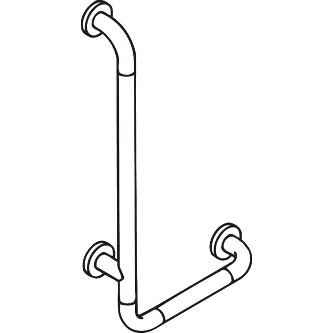 HEWI L-shaped support rail