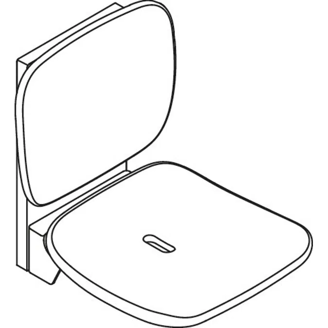 Klappsitz Komfort, mit Höhenverstellung, 802-51-23460