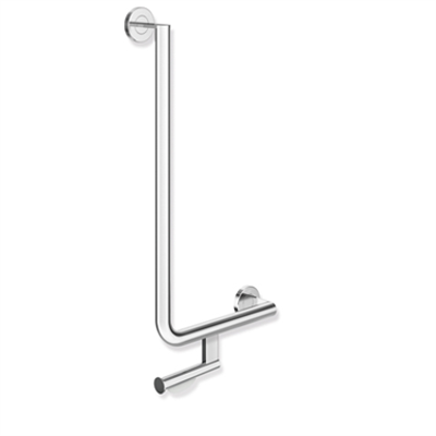 obraz dla L-shaped support rail 300x600/500-750, w. toilet roll holder