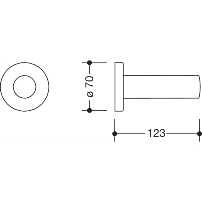HEWI Spare roll holder