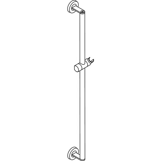 HEWI Rail with shower head holder