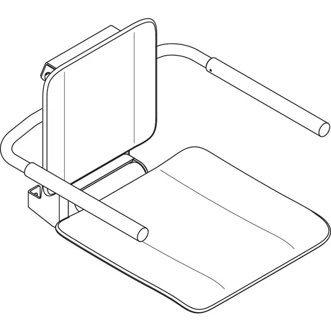 Removable hanging seat, especially for France and Switzerland, 900-51-10960