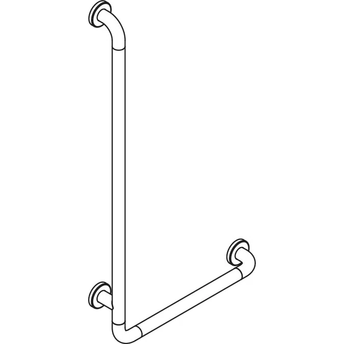 HEWI L-shaped support rail WARM TOUCH