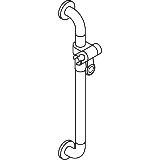 Rail with shower head holder WARM TOUCH, 801-33-10054