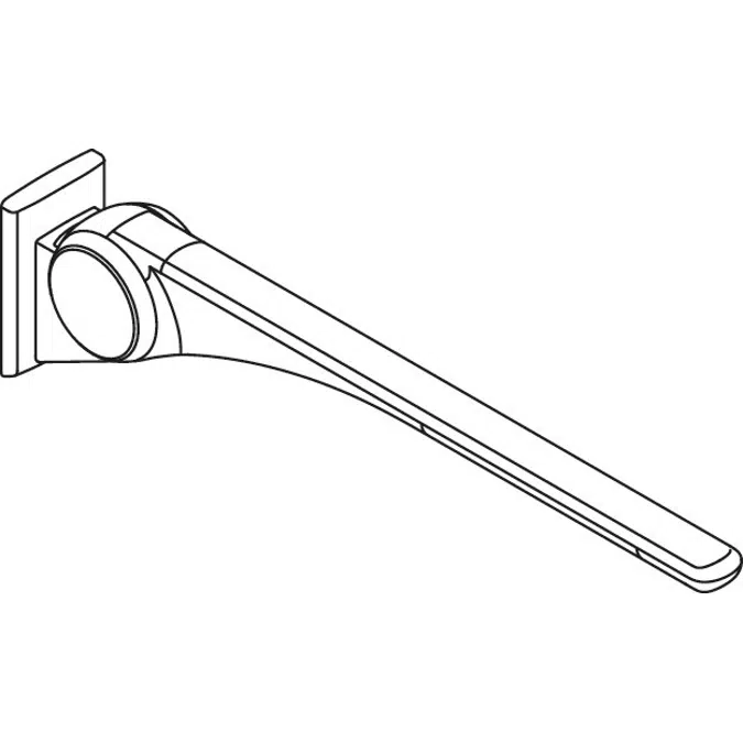 HEWI Hinged support rail Basic