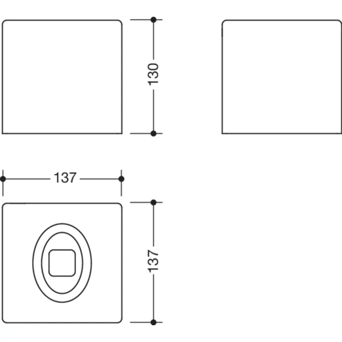 Kosmetiktuchspender, 950-06-21040