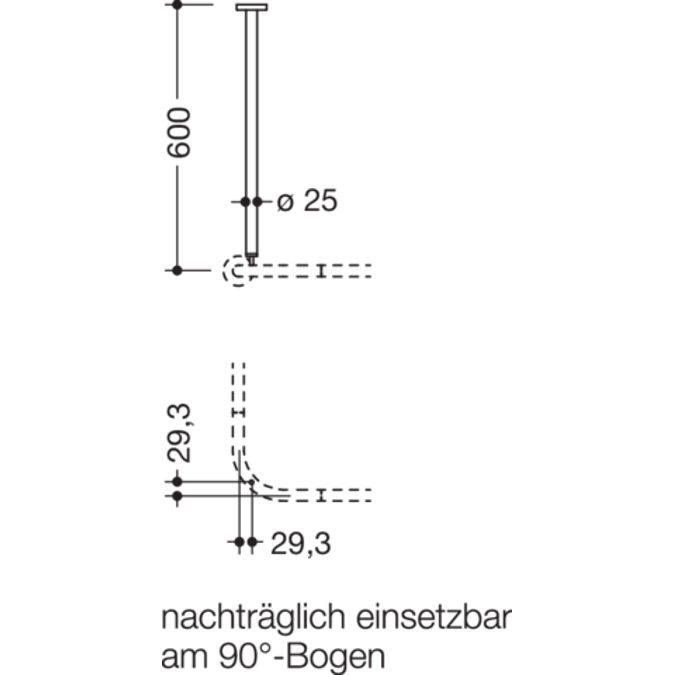 Ceiling support, 900-34-003XA
