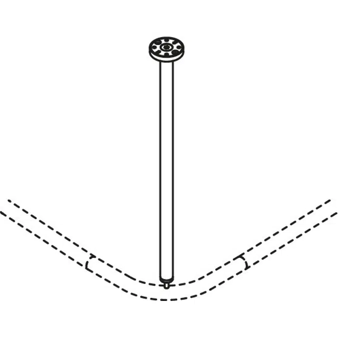 Ceiling support, 900-34-003XA