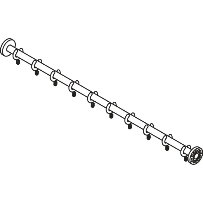 Shower curtain rail, 900-34-40060