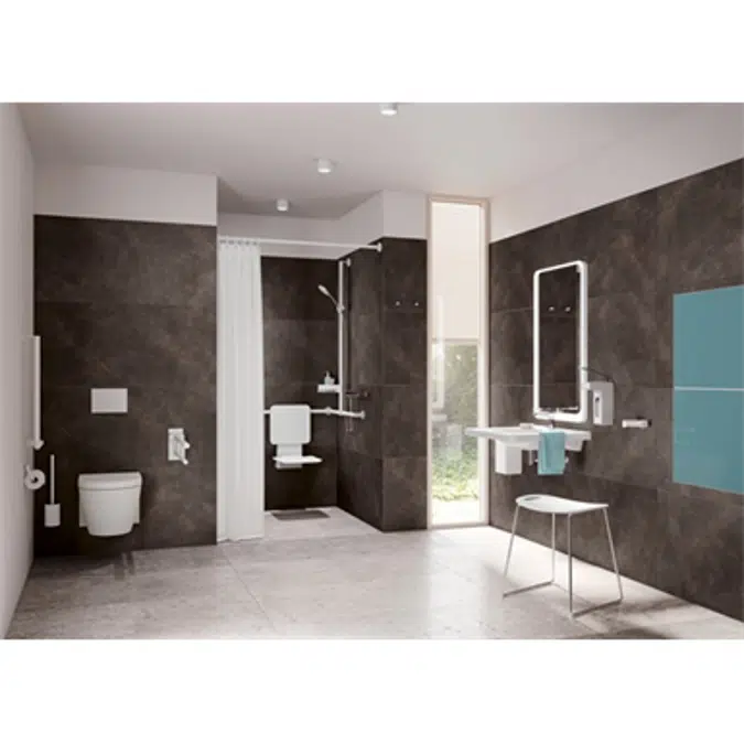 HEWI Shower curtain rail 900-34-40060