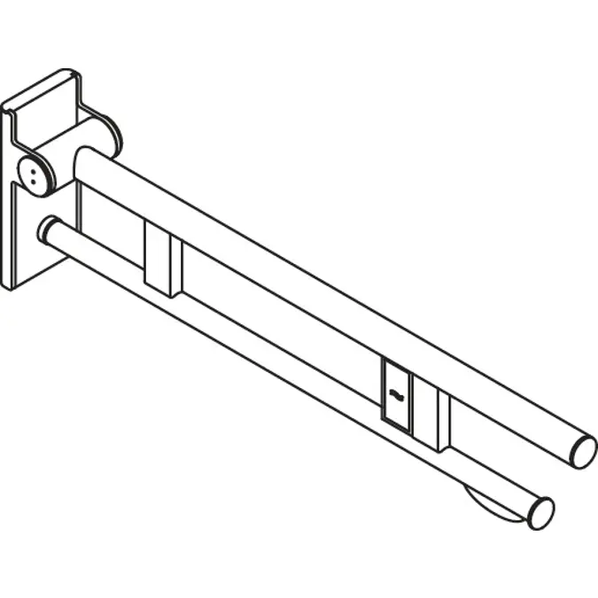 Mobile hinged support rail Duo, 900-50-41140