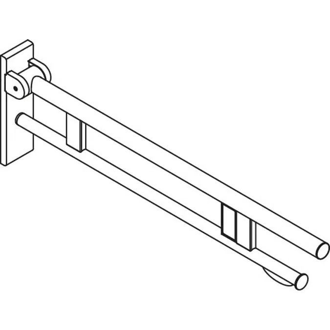 Hinged support rail Duo, 900-50-17340