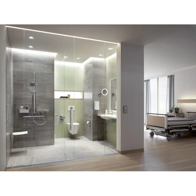 HEWI Hinged support rail Duo 