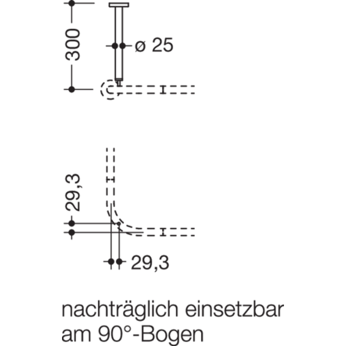 Ceiling support, 900-34-00040