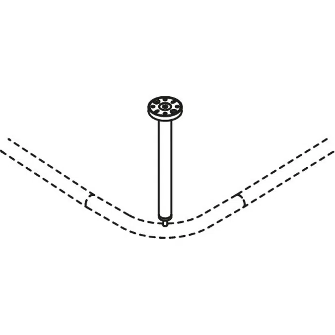 Ceiling support, 900-34-00040