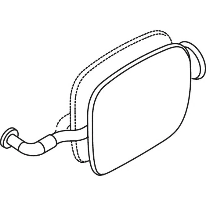 Backrest, Model lefthand,support left, rose right, 802-51-90260