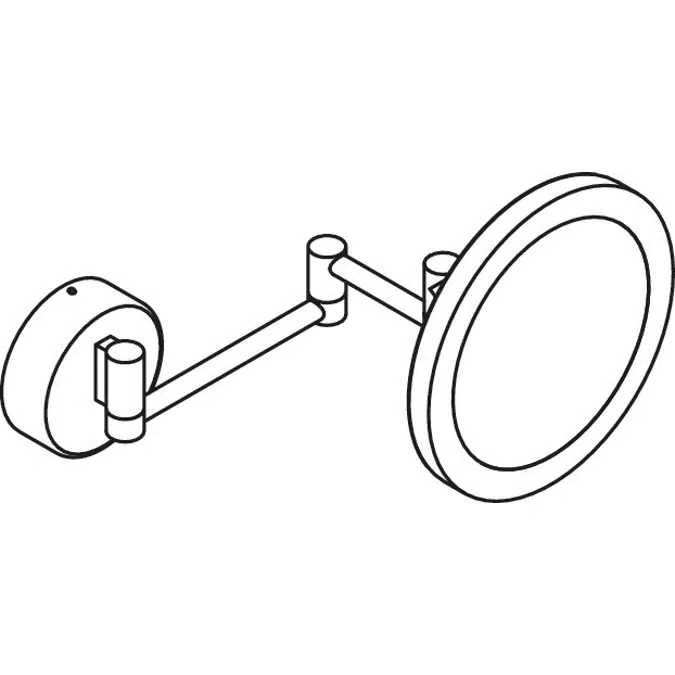 HEWI Cosmetic mirror, illuminated