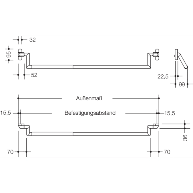 HEWI Panic bar to EN 1125