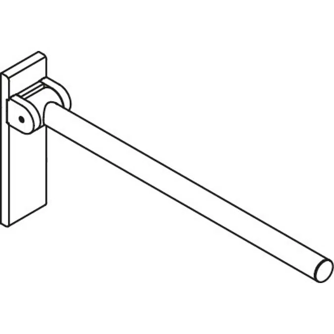 HEWI Stützklappgriff Mono, Design B
