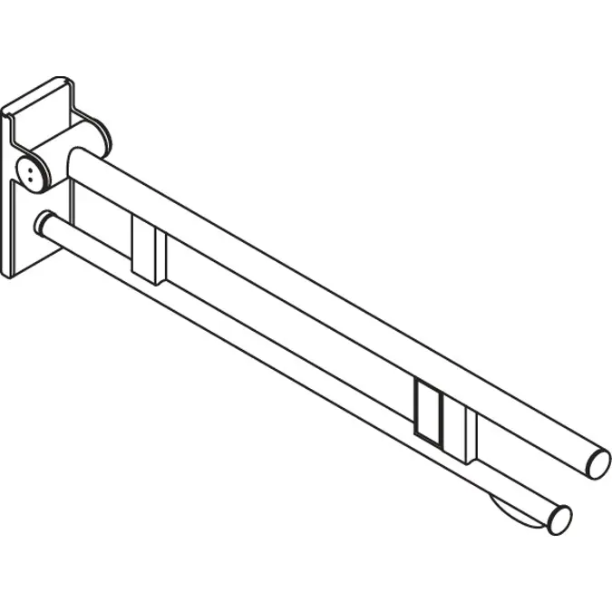 Mobile hinged support rail Duo, 900-50-416XA