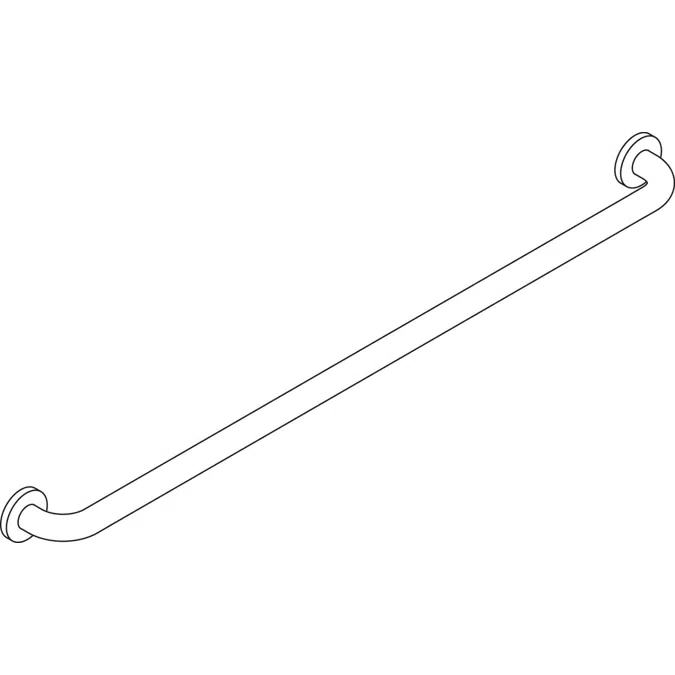 Haltegriff (ADA), 42" (1067 mm), glänzend, Stahlkern, 801-36US160