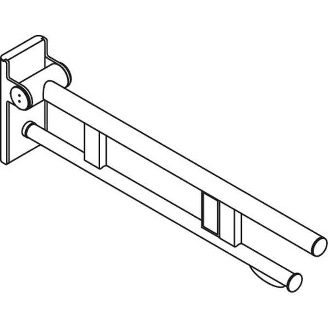 Hinged support rail Duo, 900-50-114XA