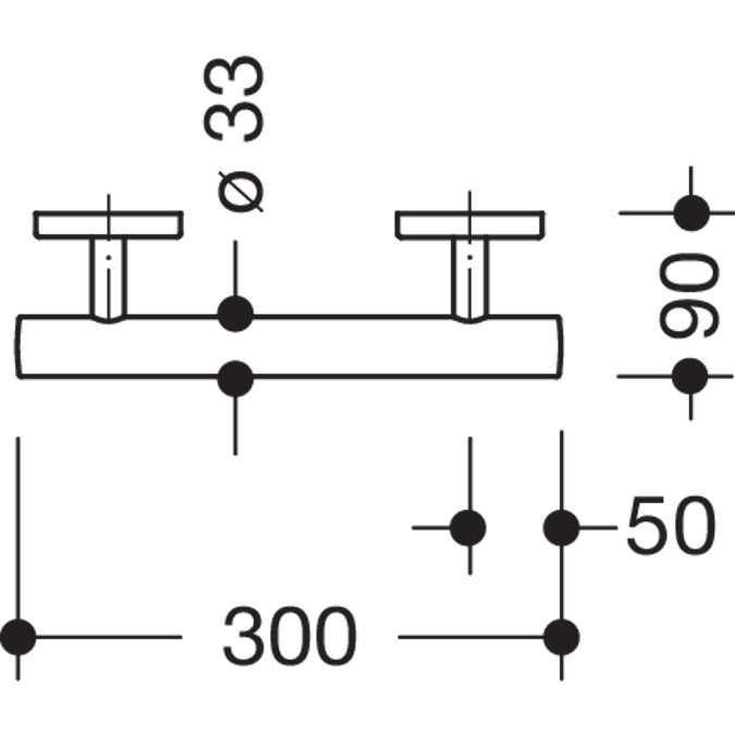 Support rail WARM TOUCH, 950-36-10050
