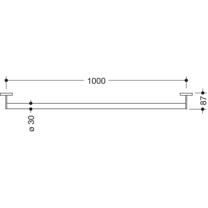 HEWI Support rail