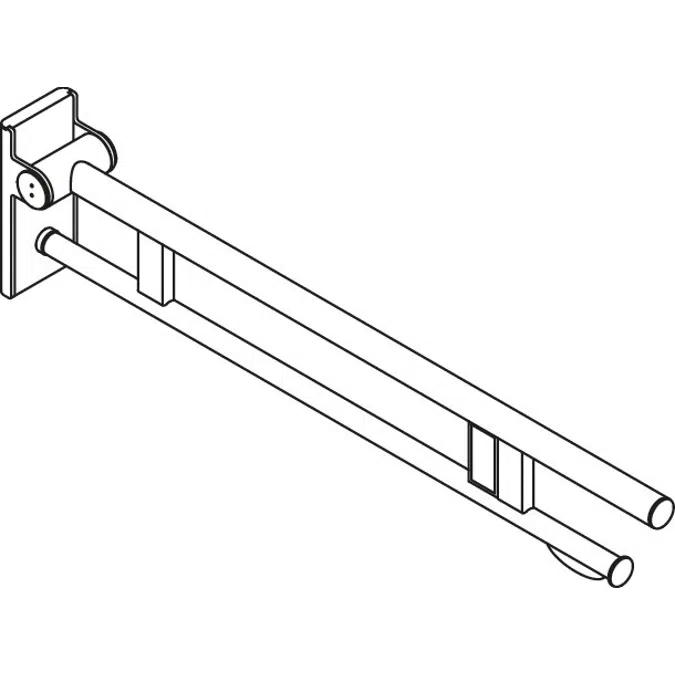 Hinged support rail Duo, 900-50-11740