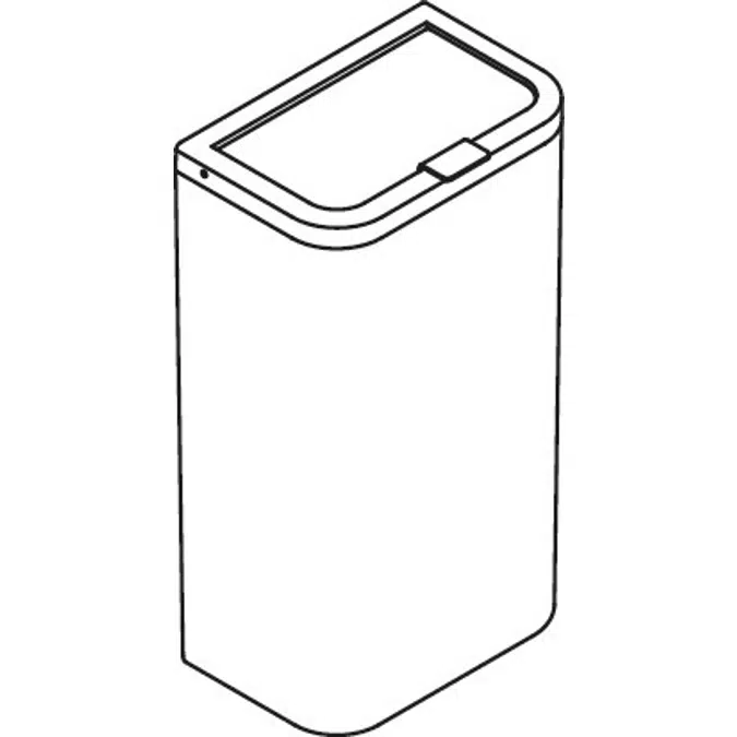 Poubelle à papier HEWI, contenance env. 25 litres, 477-05-20299