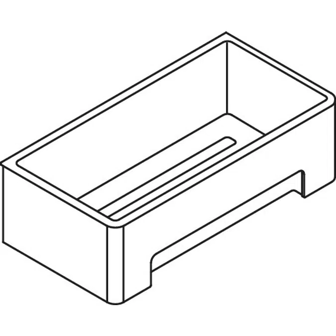 Duschkorb, Halter pulverbeschichtet, Inlay Kunststoff, 900-03-00160