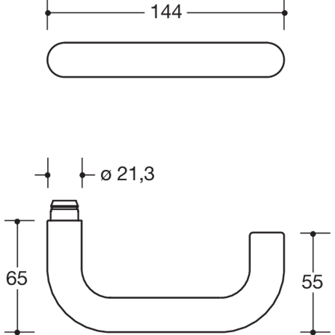 HEWI Vacant/engaged fitting