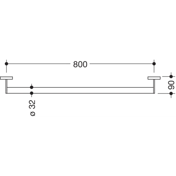 Mobile support rail, 900-36-01340