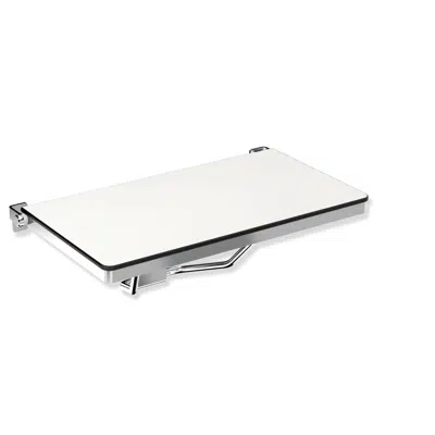 obraz dla HEWI Rectangular shower compartment seat with lift-up feature (ADA)