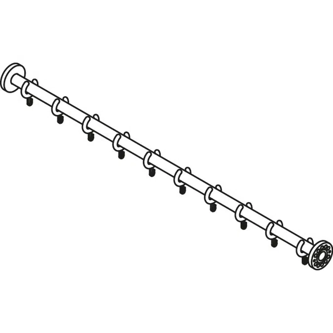 HEWI Shower curtain rail