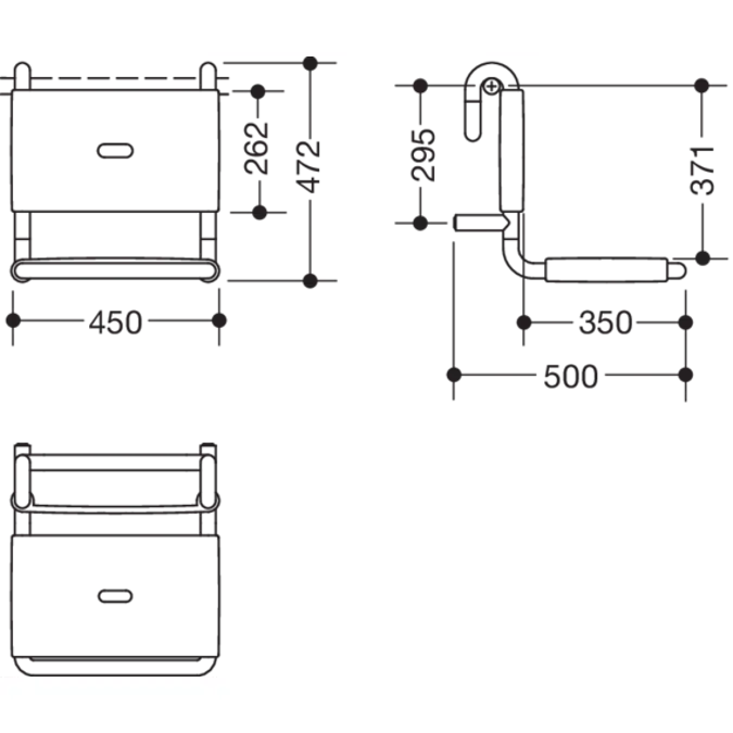 HEWI Removable hanging seat 