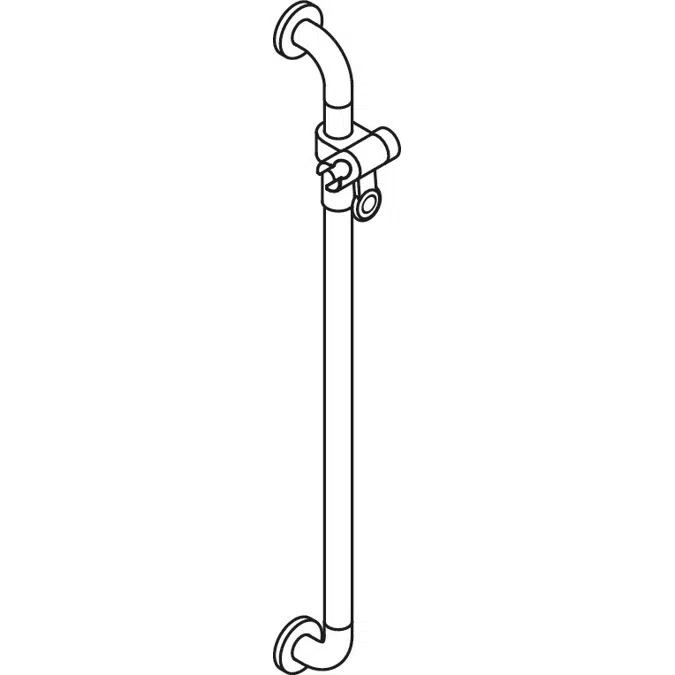 HEWI Rail with shower head holder WARM TOUCH