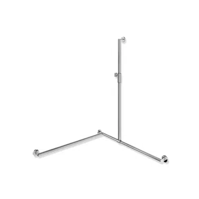 изображение для 900-35M30440  HEWI Shower grab rail with sideways adjustable vertical support bar and magnetic shower head holder