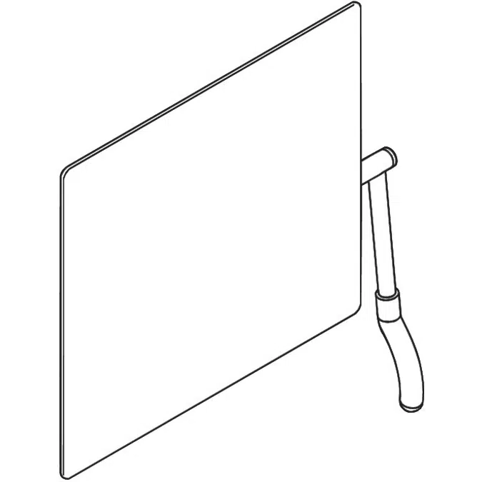 HEWI Adjustable mirror