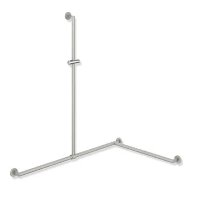 HEWI Duschhandlauf mit verschiebbarer Brausehalterstange 900-35-33960