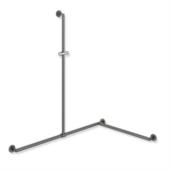HEWI Duschhandlauf mit verschiebbarer Brausehalterstange 900-35-33960