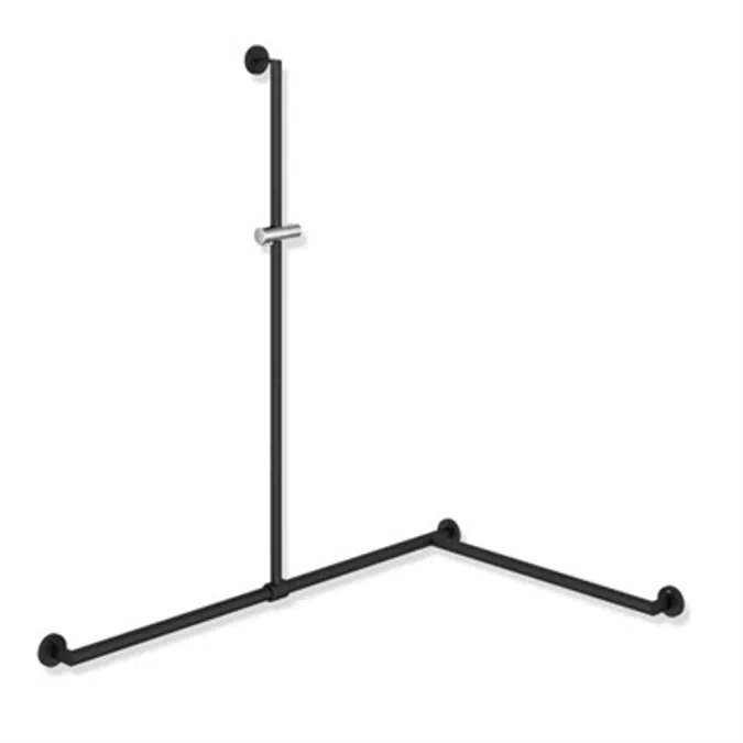 HEWI Duschhandlauf mit verschiebbarer Brausehalterstange 900-35-33960