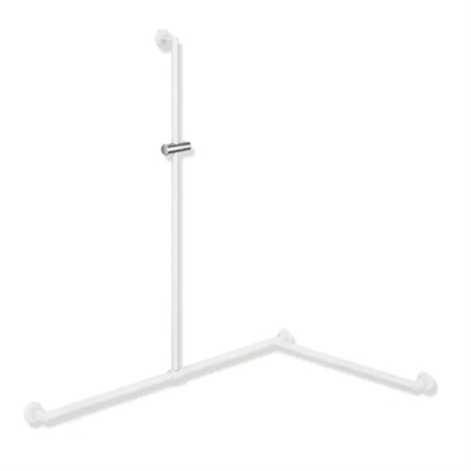HEWI Duschhandlauf mit verschiebbarer Brausehalterstange 900-35-33960