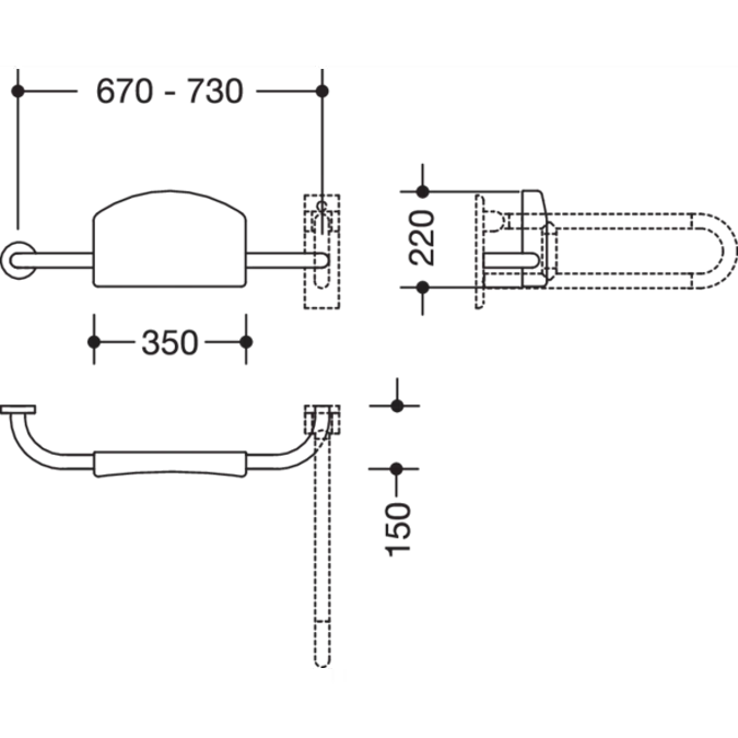 HEWI Backrest
